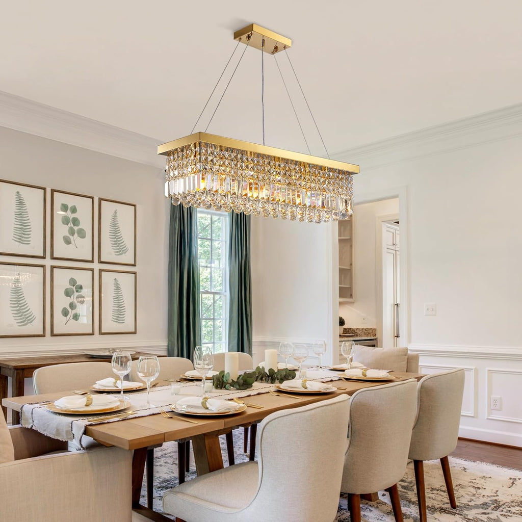 Adjustable Luxe Glass Chandelier — 6-Light - View 4