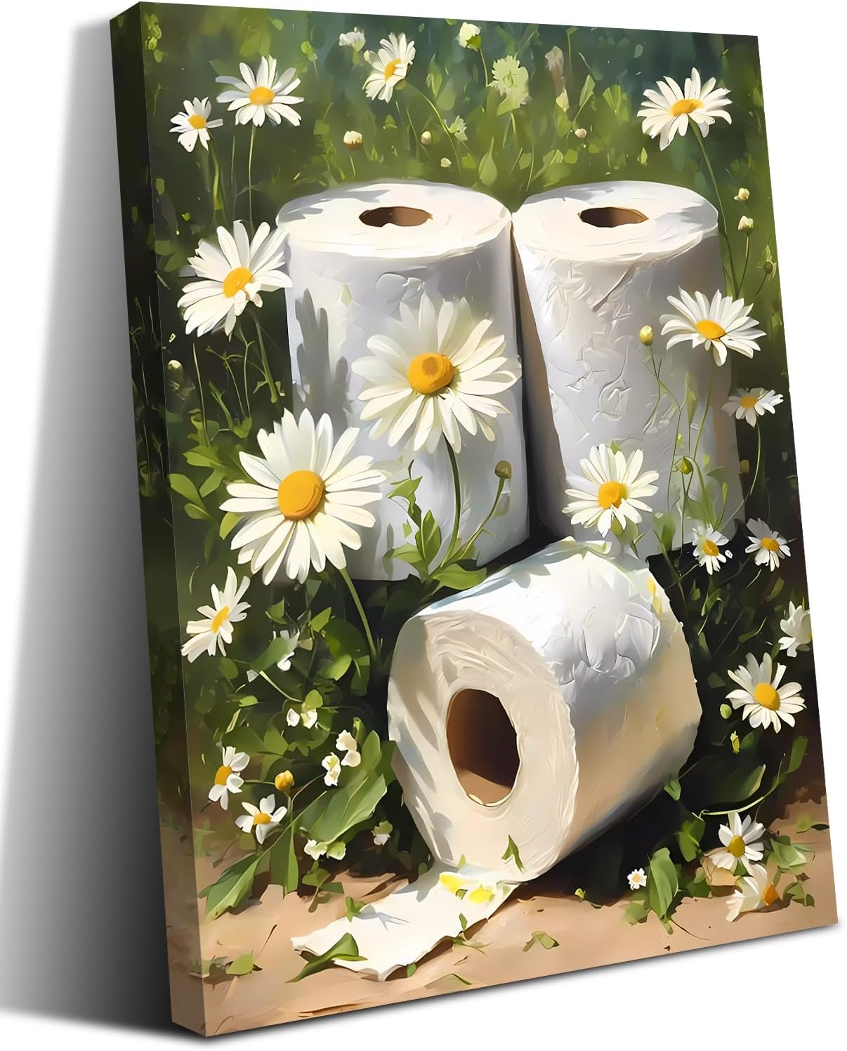 Framed Farmhouse Black Wall Decor — 8" — Framed 12"x16" -Framed Floral Bathroom Wall Art Prints