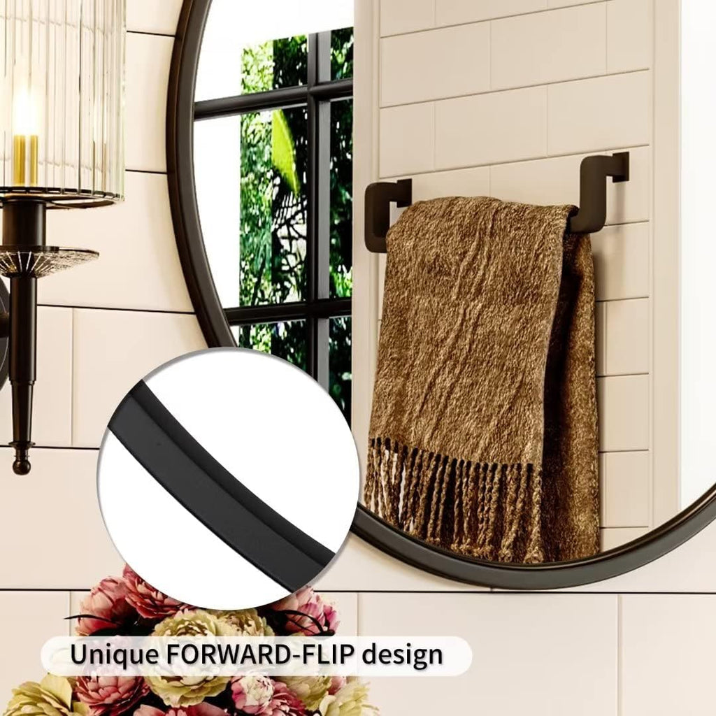 Round Black Wall Mirror — 20" - View 4