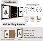 Framed Black Wall Decor — 16" - View 2
