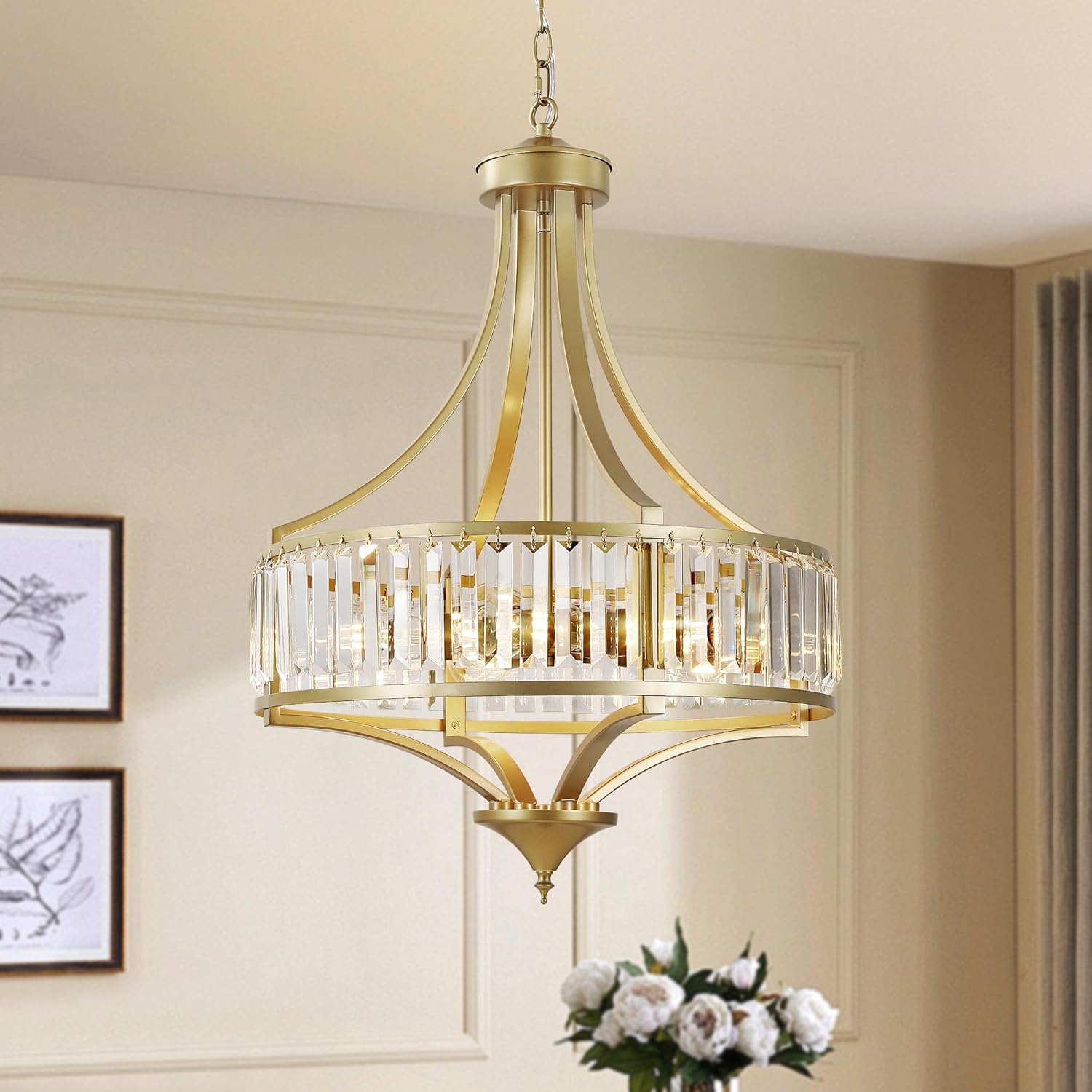 Antique Farmhouse Black Chandelier — 5-Light — 5-Light Chandelier