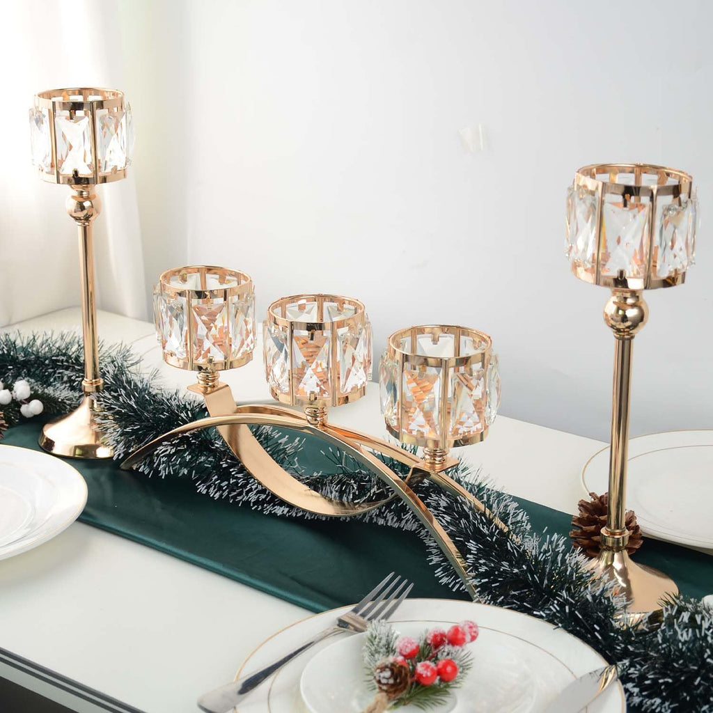 Luxe Black Candle — 3-arm arched (3 pcs)