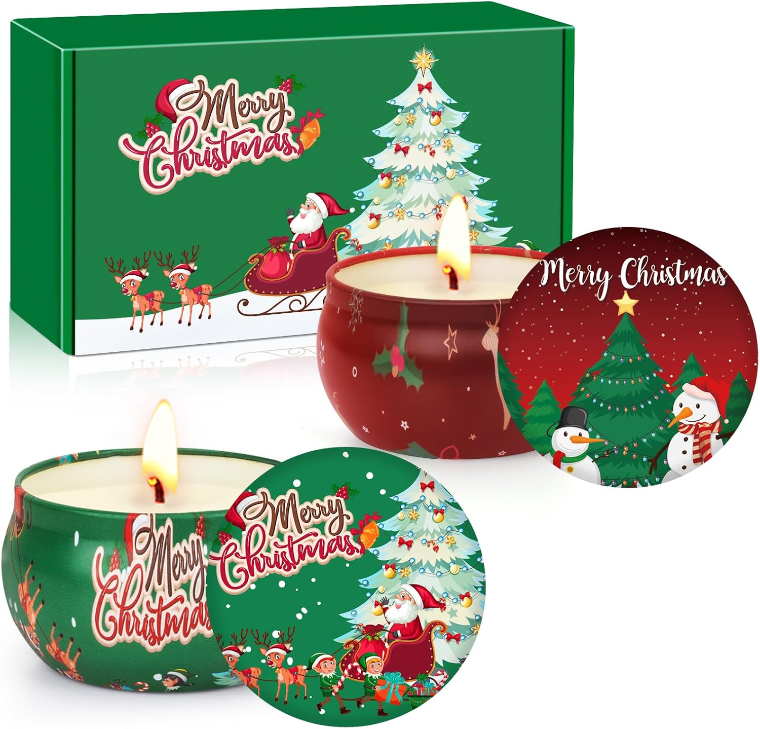 Green Scented Candle — Green