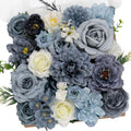 Black Artificial Flowers — Dusty Blue