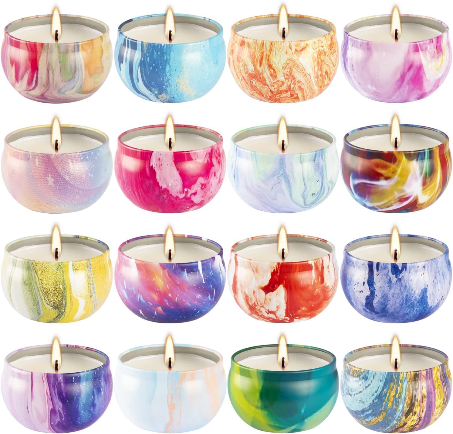 Soy Wax Black Scented Candle — 16 Pack Classic