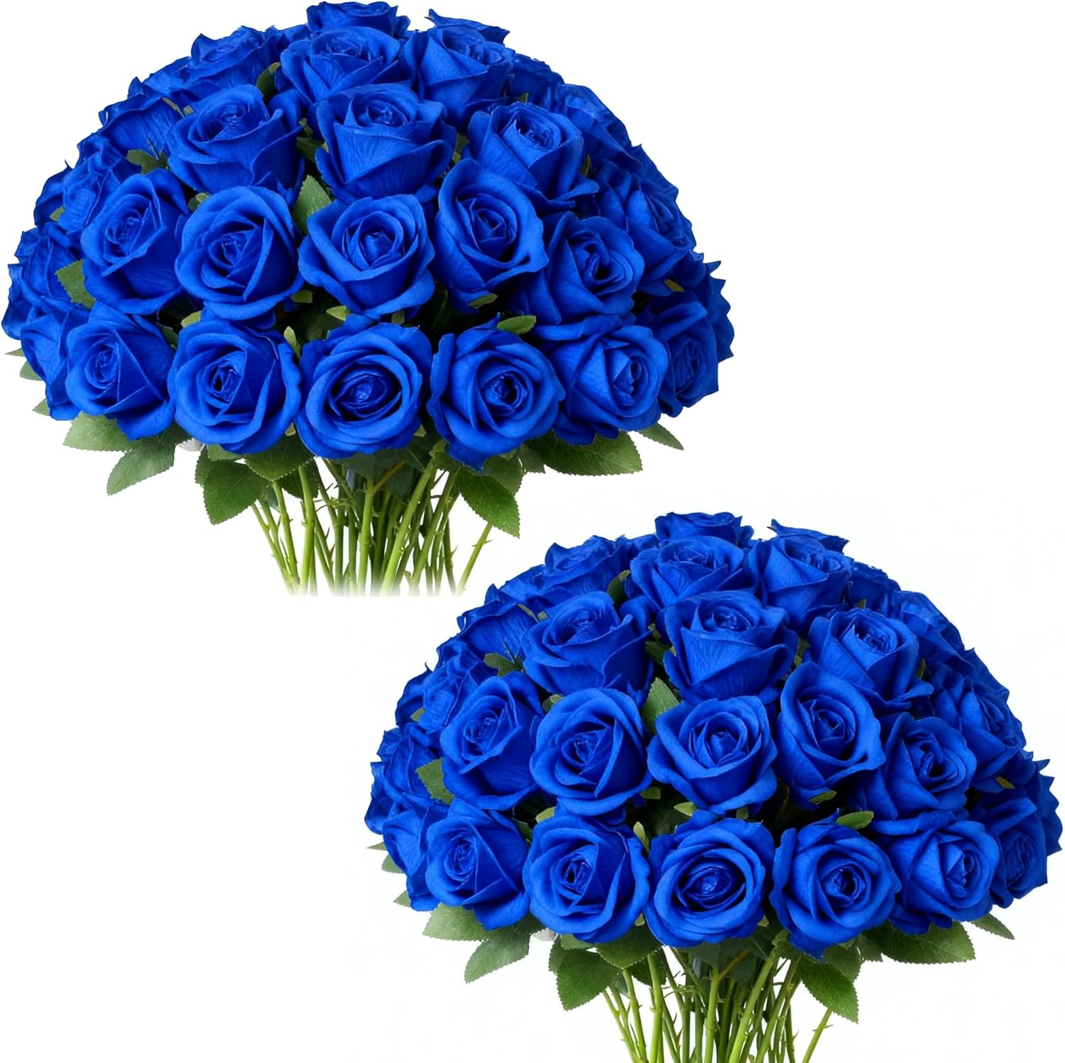 Black Artificial Flowers — Blue