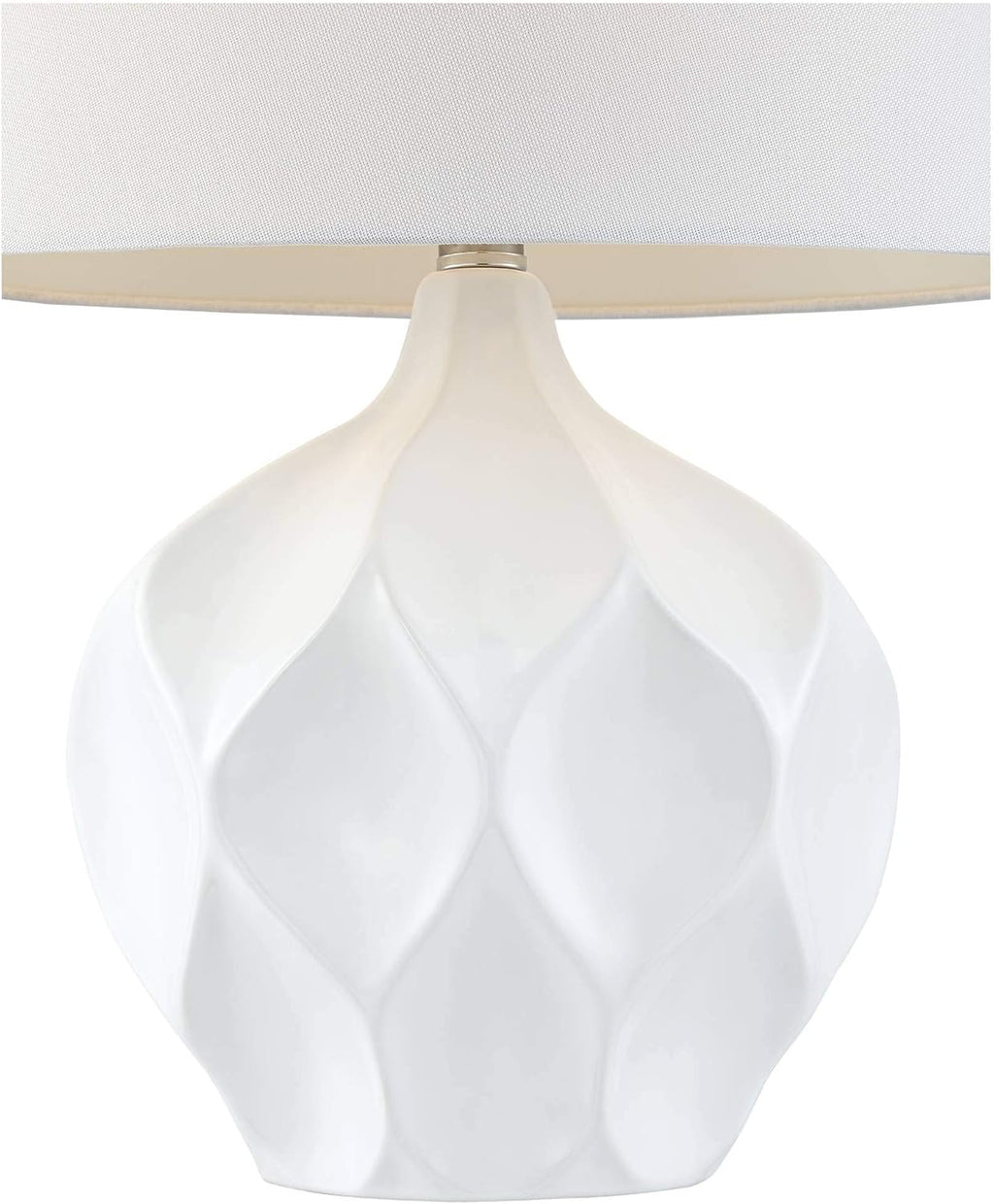 Oval Mid-Century Ceramic Table Lamp — 2" - View 5