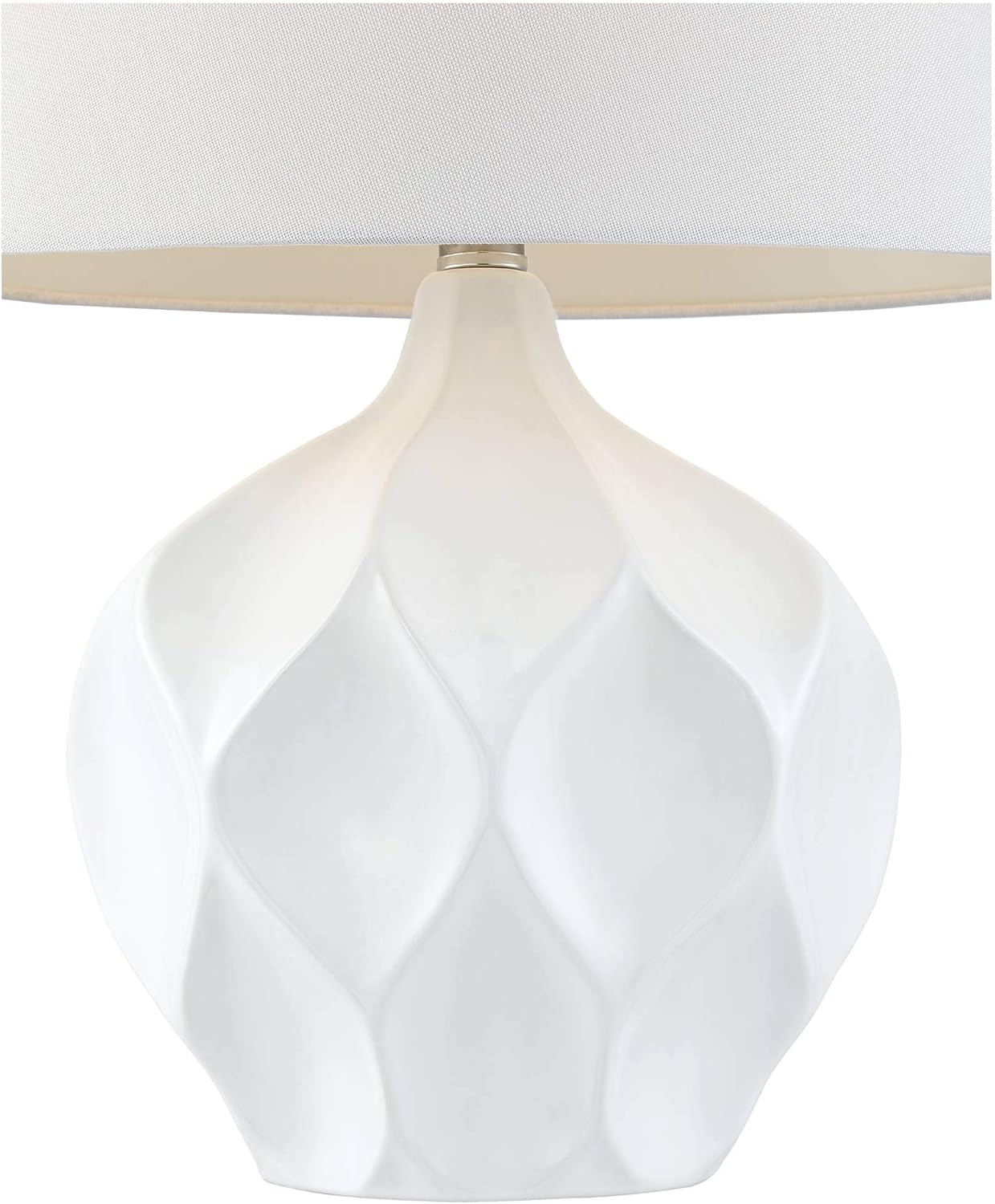 Oval Mid-Century Ceramic Table Lamp — 2" - View 5