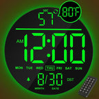 RGB Blue Wall Clock — 10" — Green