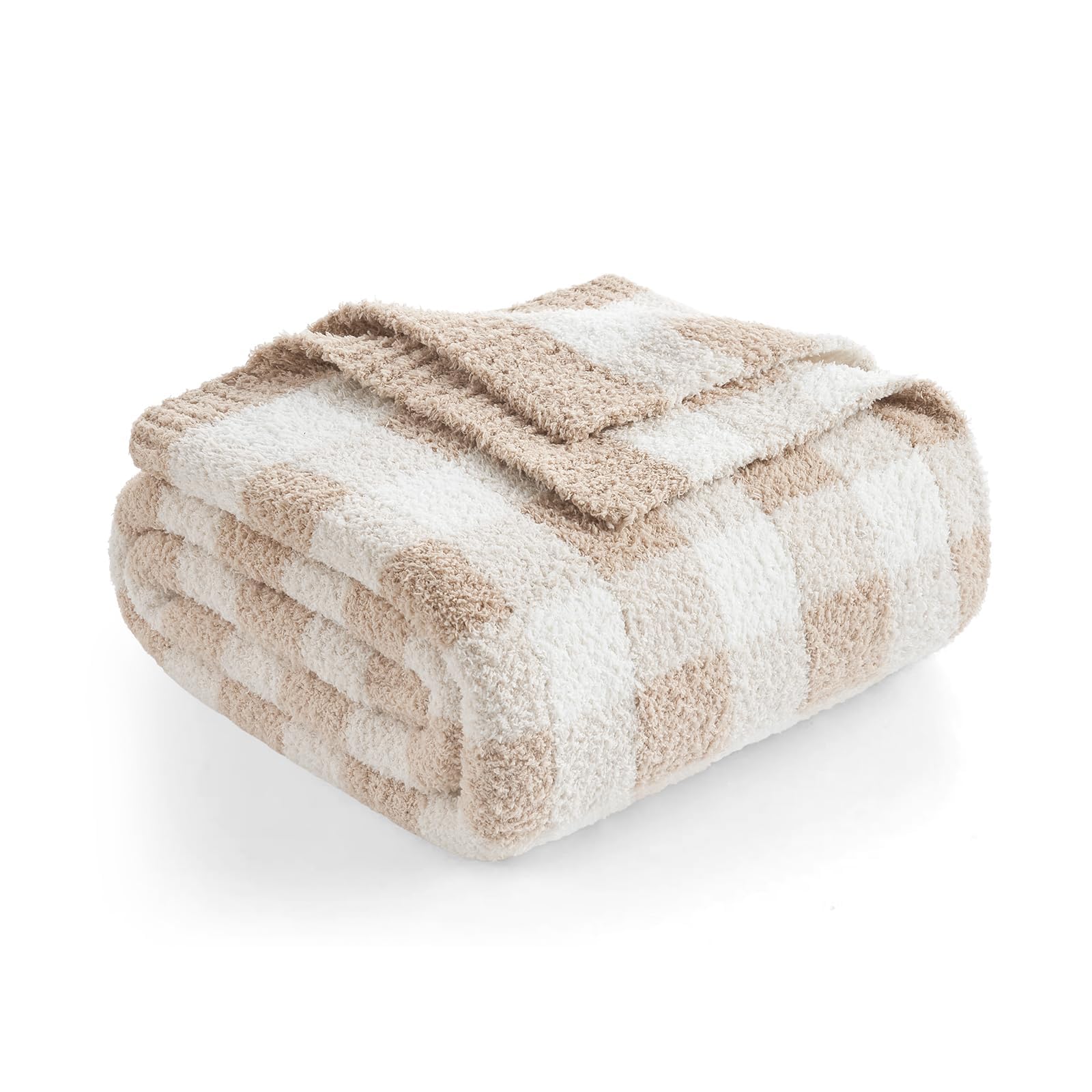 Knit Beige Throw Pillow — 50"