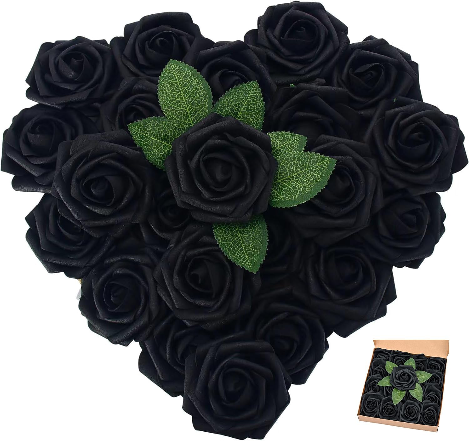 Black Artificial Flowers — Black