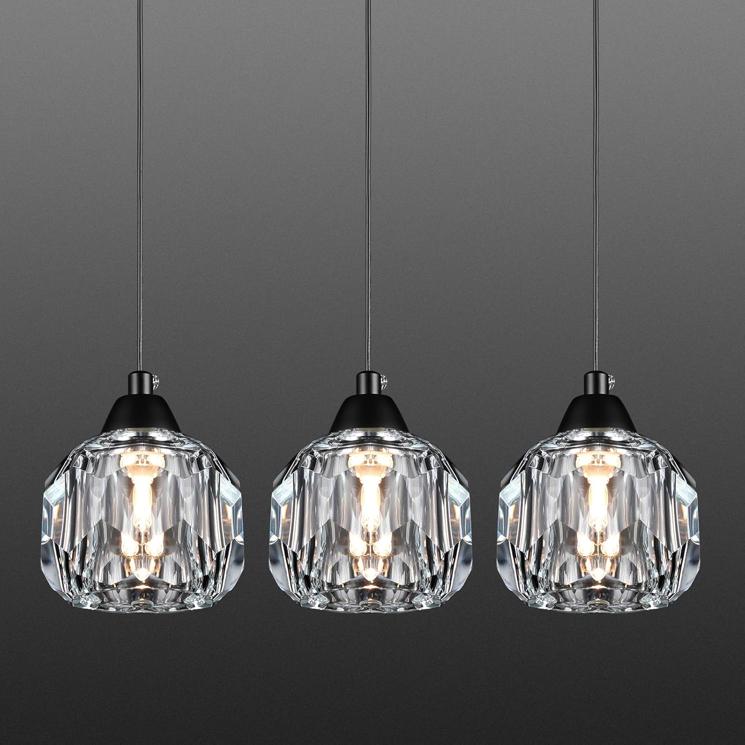 Luxe Black Chandelier — 14-Light — Black