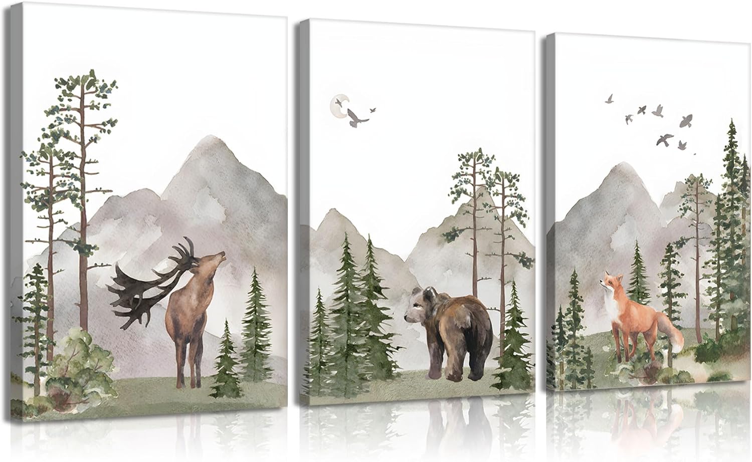 Framed Wood Canvas Wall Art — 12x16 — 16L" x 12W"