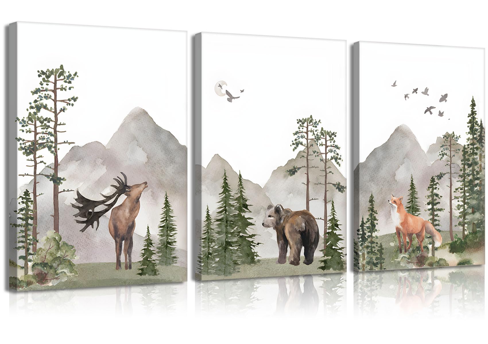 Framed Wood Canvas Wall Art — 12x16