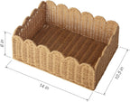Boho Beige Woven Basket — 14" - View 7