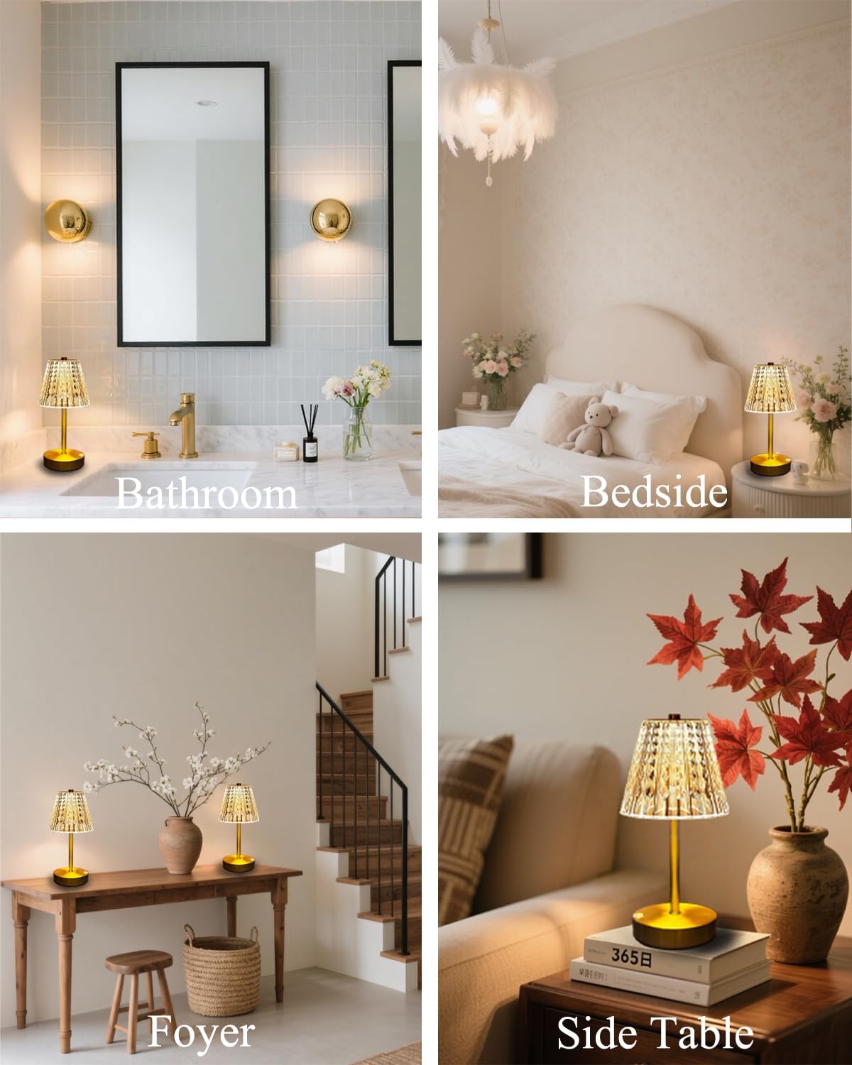 Cordless Luxe Black Table Lamp - View 7