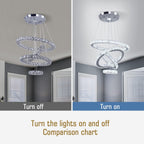 Adjustable Luxe White Chandelier - View 6