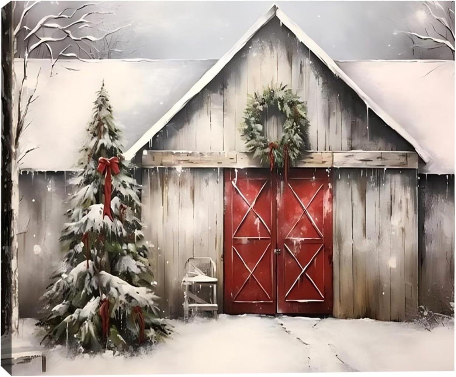 Framed Farmhouse Metal Wall Art — 16" — Picture 30