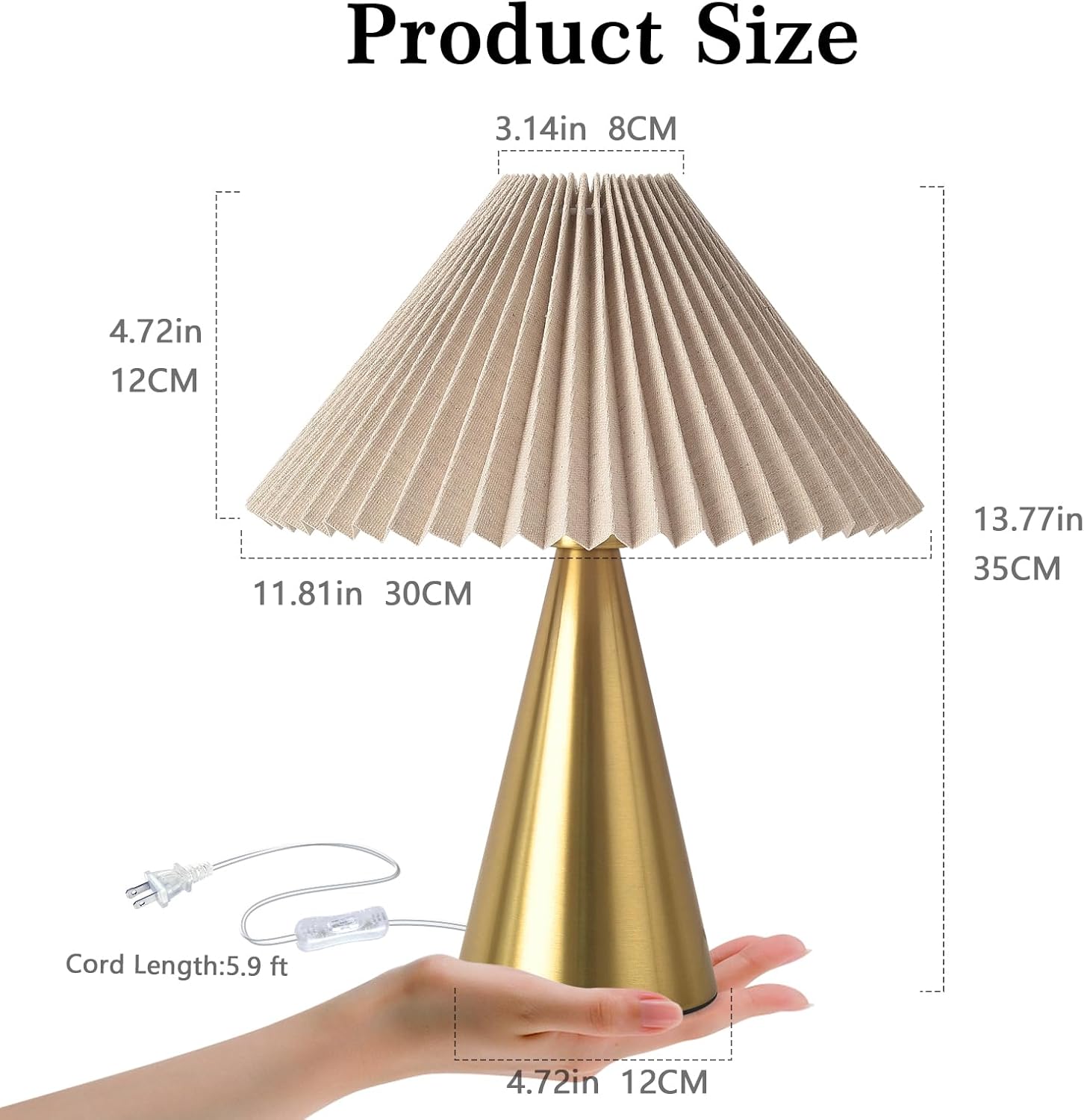 Luxe Black Table Lamp - View 2