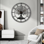 Battery Operated Mid-Century Metal Wall Clock — 24" - View 8