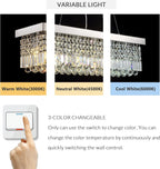 Rectangular Luxe Silver Chandelier — 6-Light - View 4