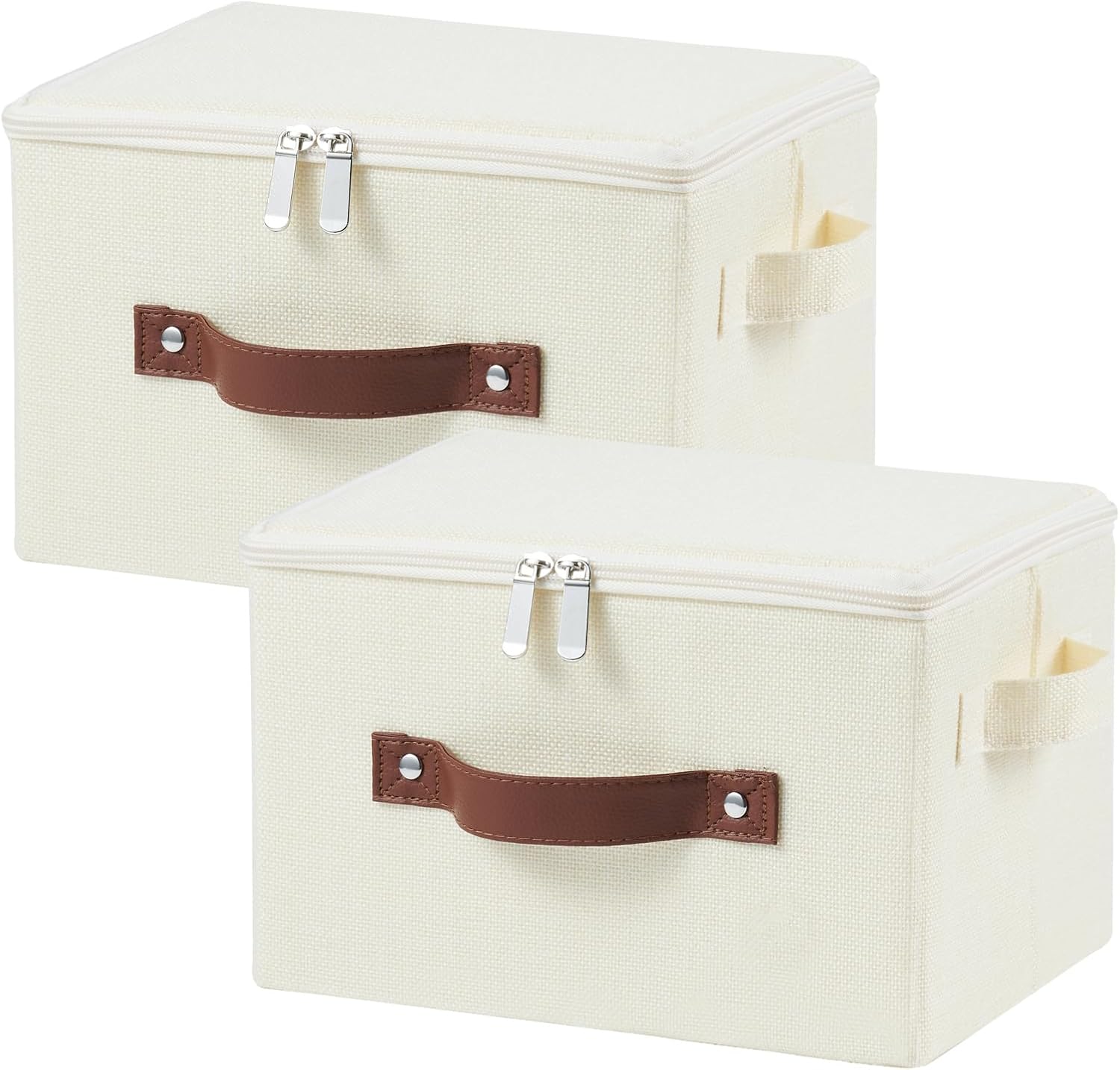 Linen Beige Storage Bin — Set of 1 — Small ( Set of 2 )