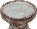 Antique Farmhouse Brown Pillar Candle — 5.5" - View 5