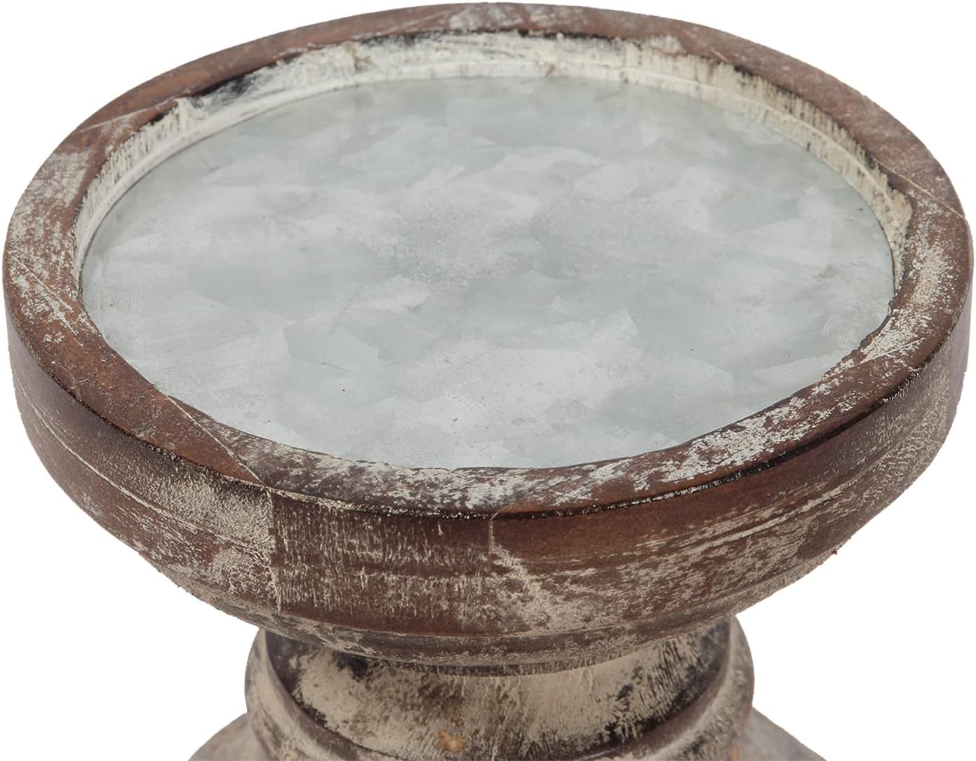 Antique Farmhouse Brown Pillar Candle — 5.5" - View 5