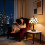 Vintage Glass Table Lamp - View 4