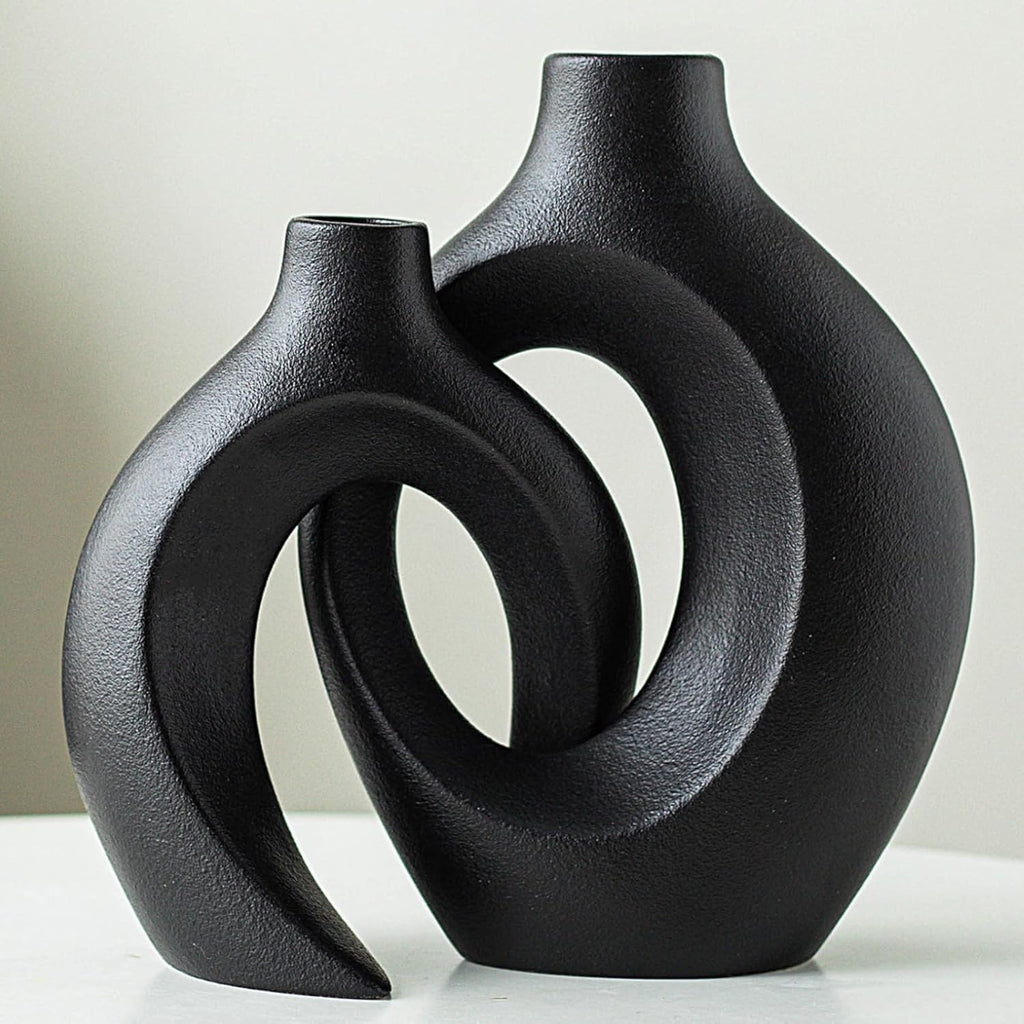 Boho Beige Flower Vase — Set of 2 - View 9