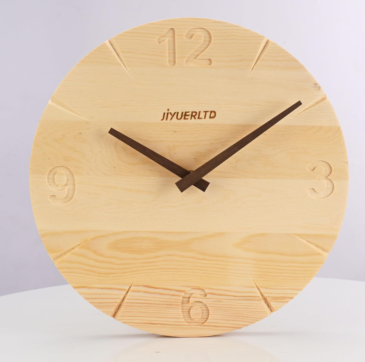 Vintage Farmhouse Wood Wall Clock - View 2