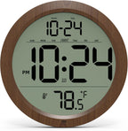 Battery-Operated Farmhouse Wood Wall Clock — 8" - View 9