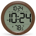 Battery-Operated Farmhouse Wood Wall Clock — 8"