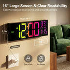 RGB Black Wall Clock — 15" - View 3
