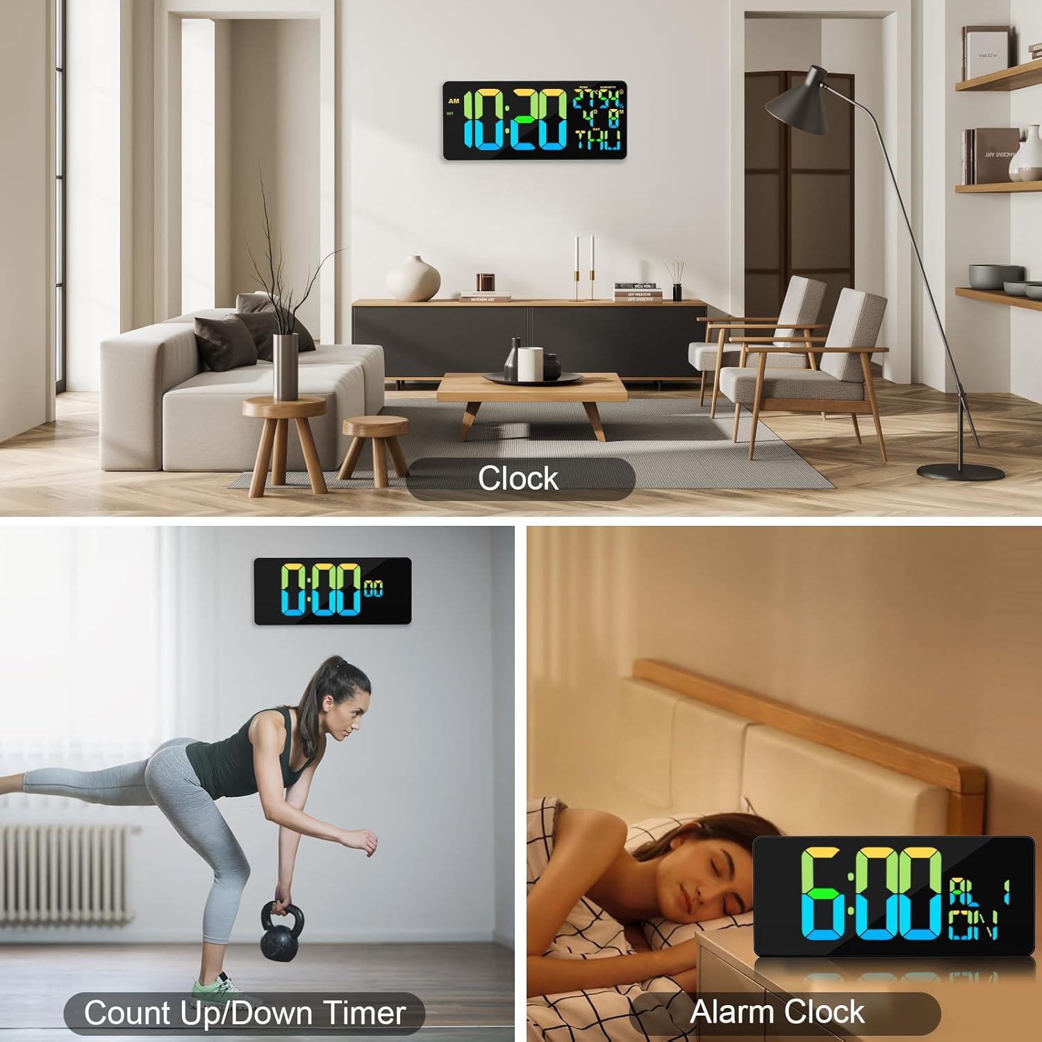 RGB Wall Clock — 18" - View 7