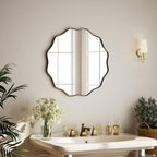 Round Black Vanity Mirror — 24" - View 6