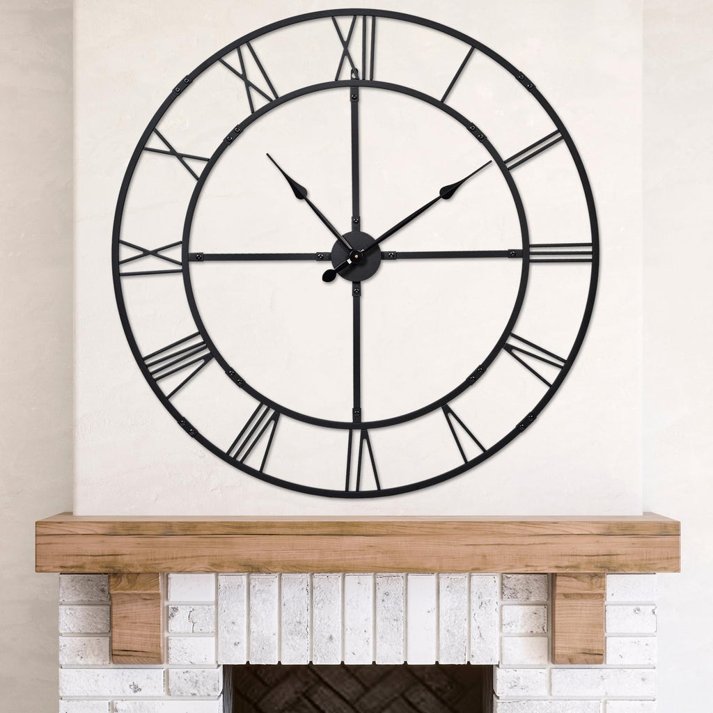 Oversized Farmhouse Black Wall Art — 32"