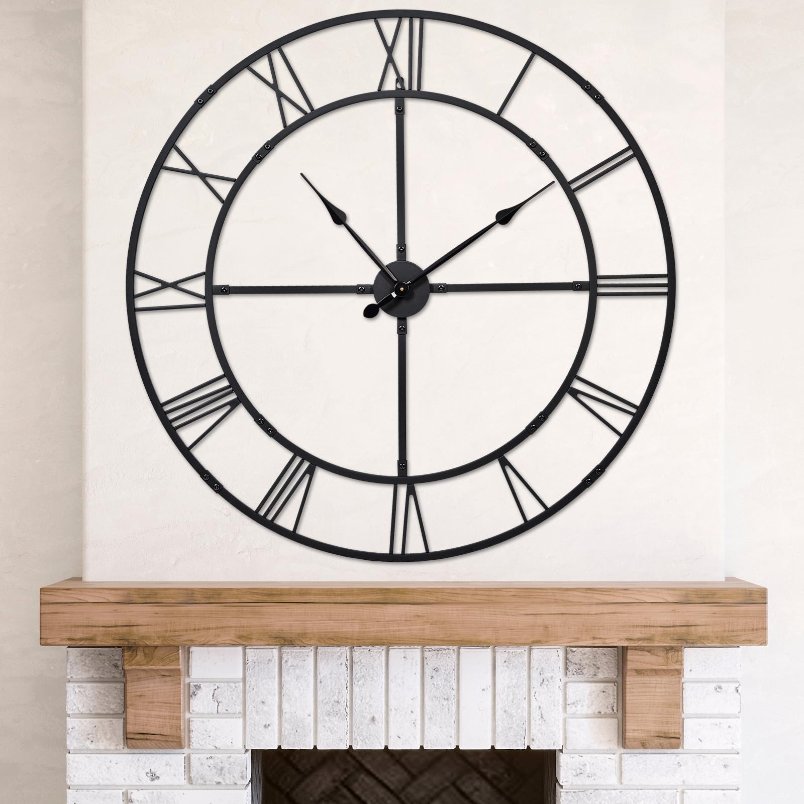 Oversized Farmhouse Black Wall Art — 32"
