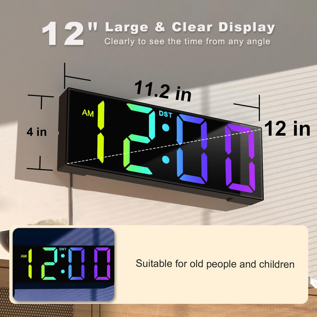 RGB Black Table Lamp — 12" - View 2