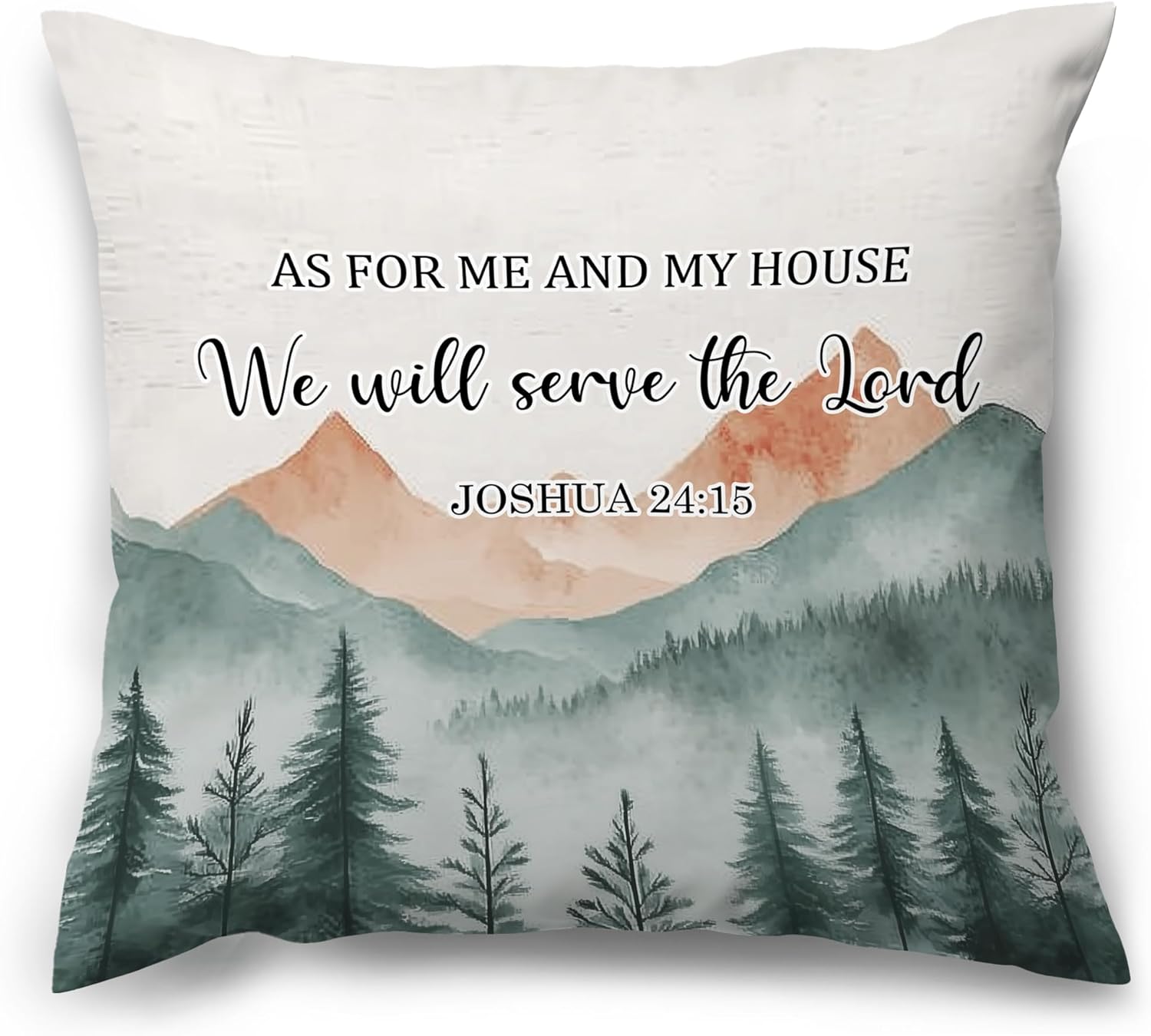 Boho Blue Throw Pillow Cover — 18x18 — Lord