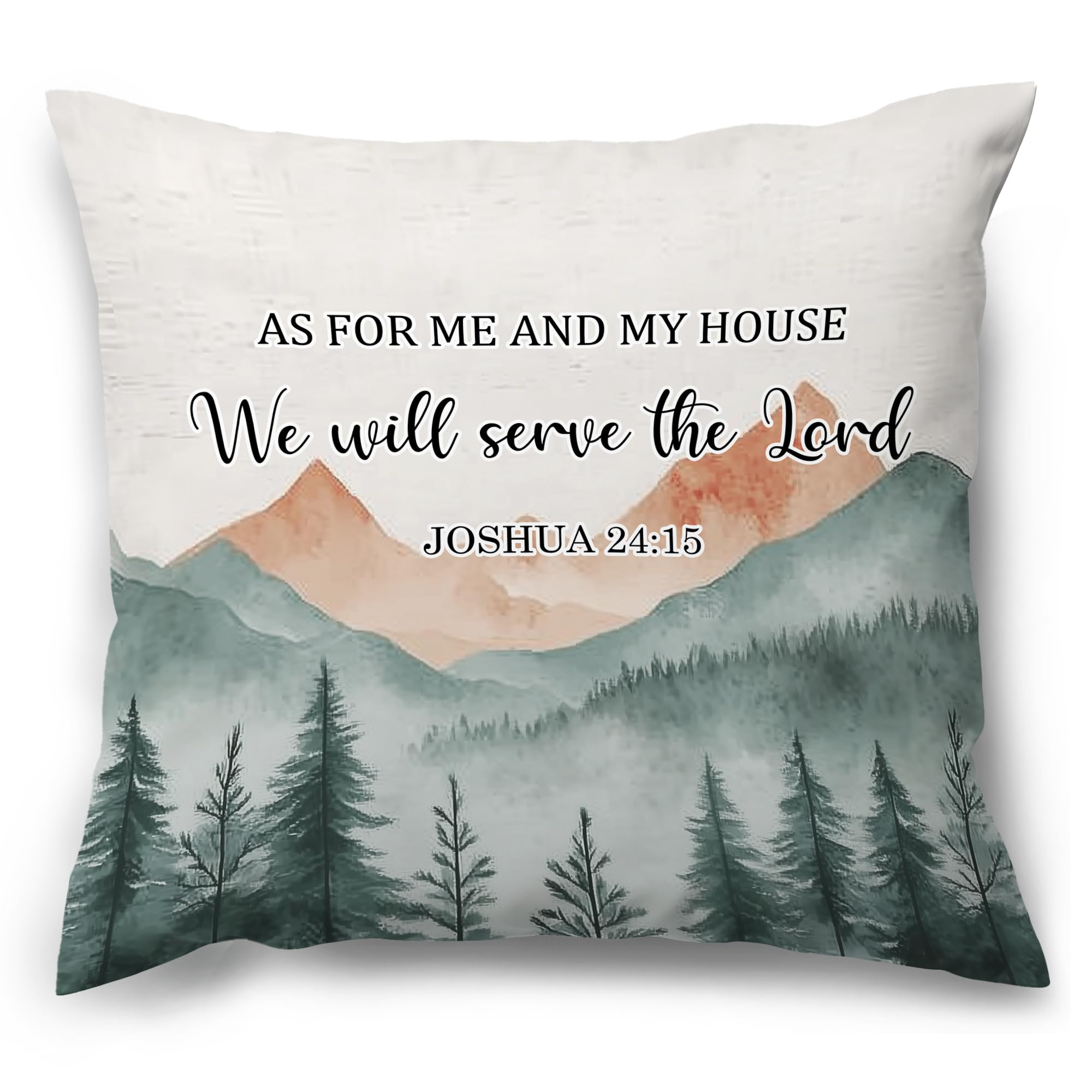 Boho Blue Throw Pillow Cover — 18x18