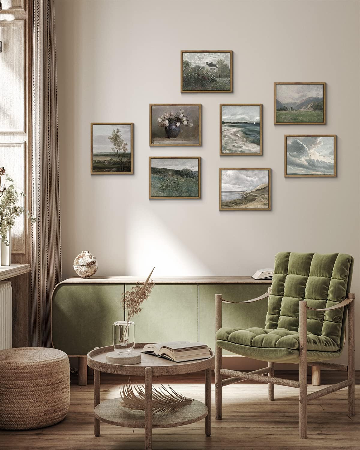 Framed Farmhouse Beige Canvas Wall Art — 10" - View 2