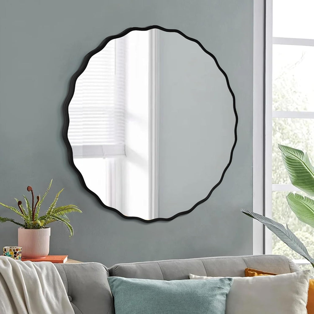 Round Black Mirror — 24" - View 5