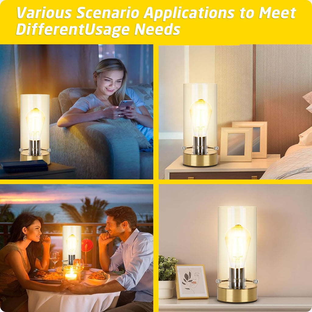 Luxe Black Nightstand Lamp - View 6