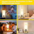 Luxe Black Nightstand Lamp - View 6