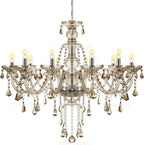 Adjustable Luxe Metal Chandelier — 35" - View 2