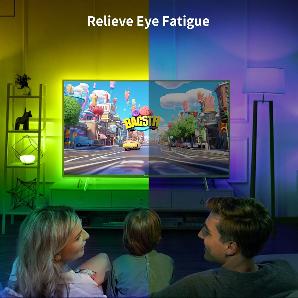 USB Metal RGB Strip Lights — 60" - View 5