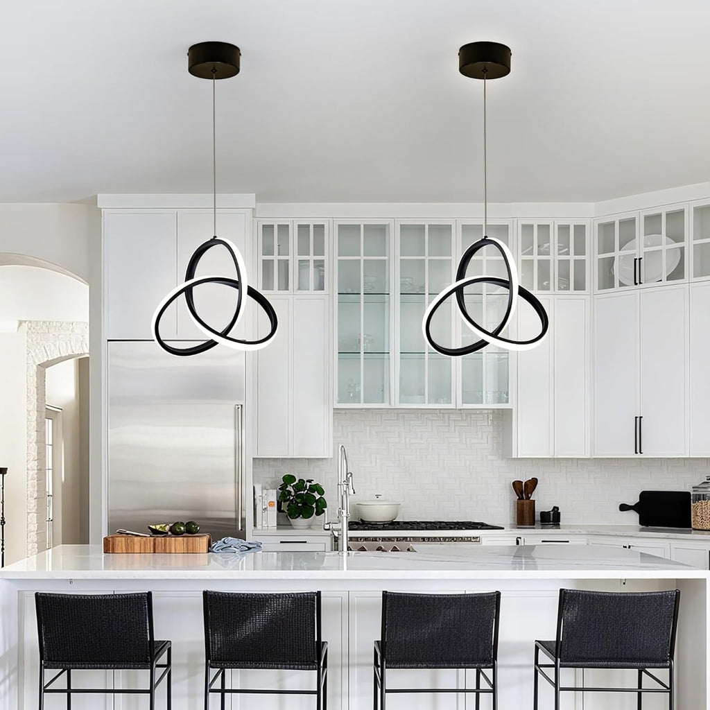 Adjustable Modern Black Pendant Light - View 3