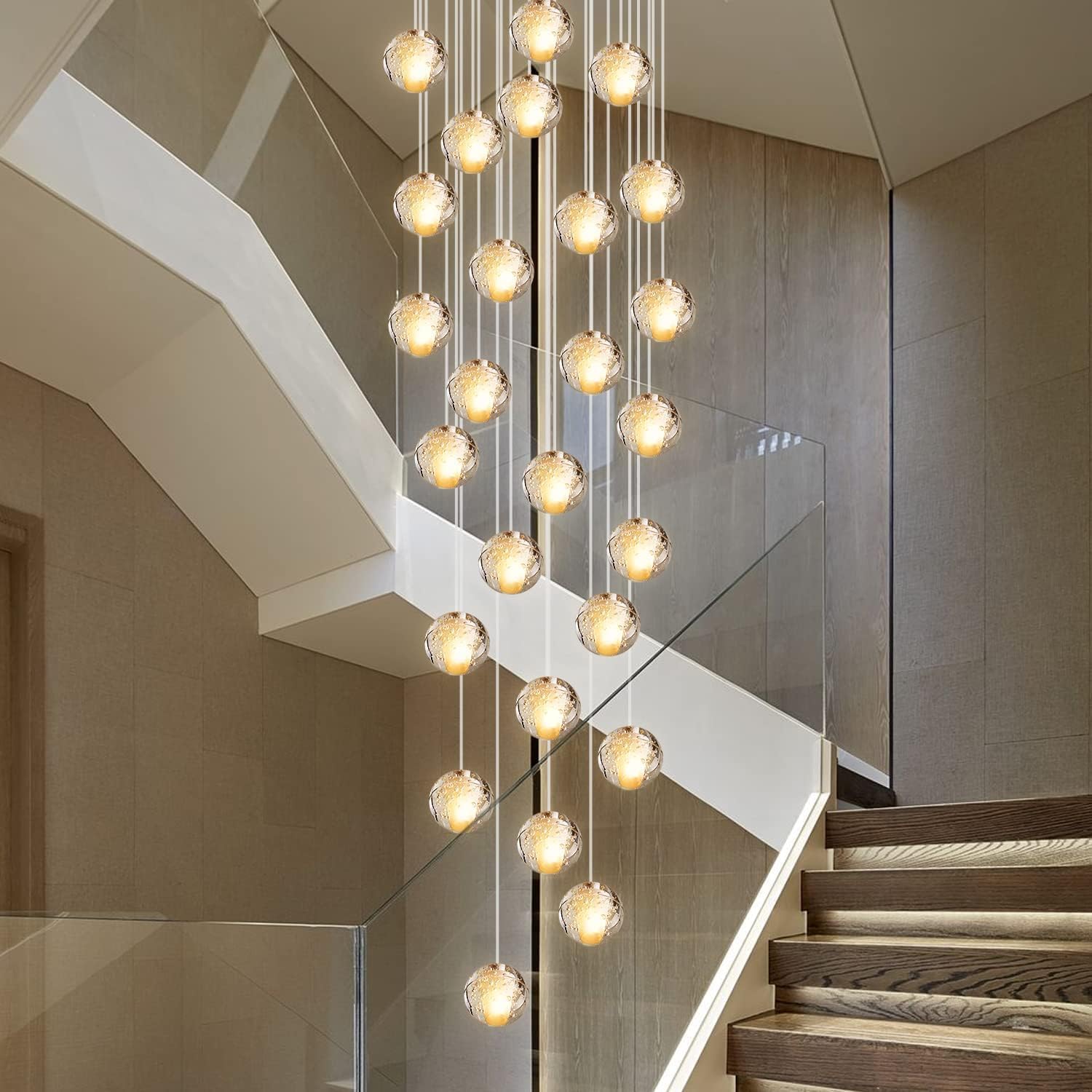 Luxe Metal Chandelier — 7" — Round