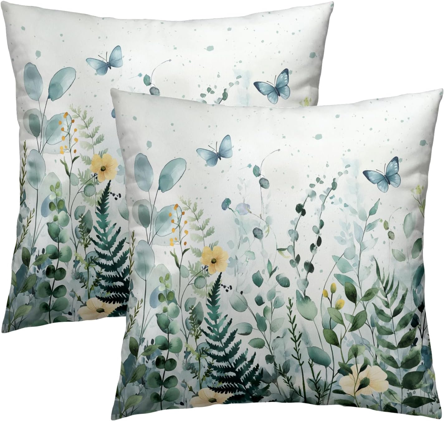 Beige Throw Pillow Cover — 18" — 22" x 22" (Pack of 2)
